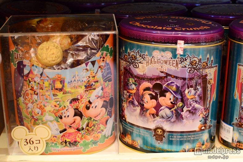 チョコレートクランチ（ミルク味＆マロン味）￥1600TDLとTDSの2パークのデザイン