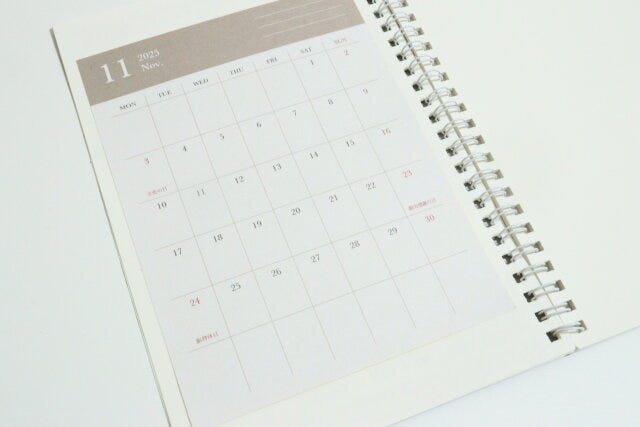 ダイソーのカレンダーシール