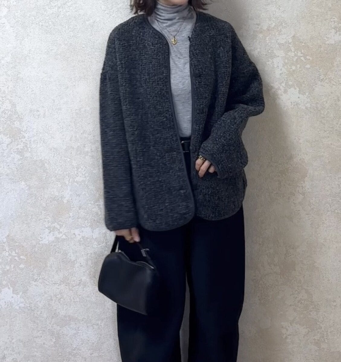 ユニクロボアフリースリラックスカーディガン ユニクロボアフリースリラックスカーディガン