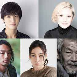 映画「Vision」追加キャスト発表（左上から時計回り）岩田剛典、夏木マリ、田中泯 、美波、森山未來（提供写真）