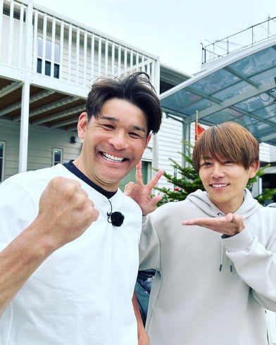 照英、杉浦太陽／杉浦太陽オフィシャルブログより