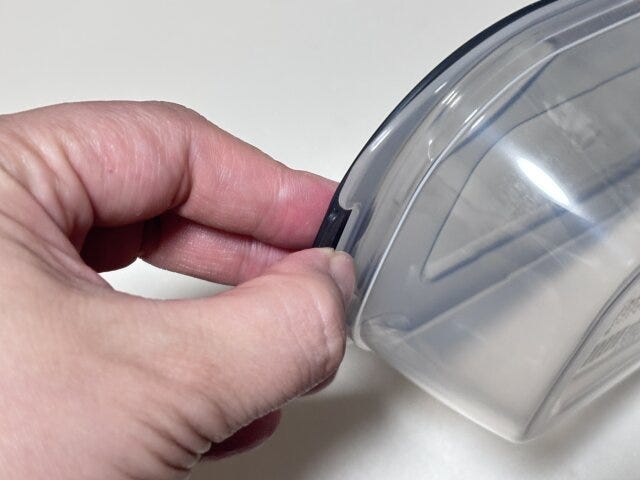 ダイソー クレルパック(2個、グレー) フタ ダイソー クレルパック(2個、グレー) フタ