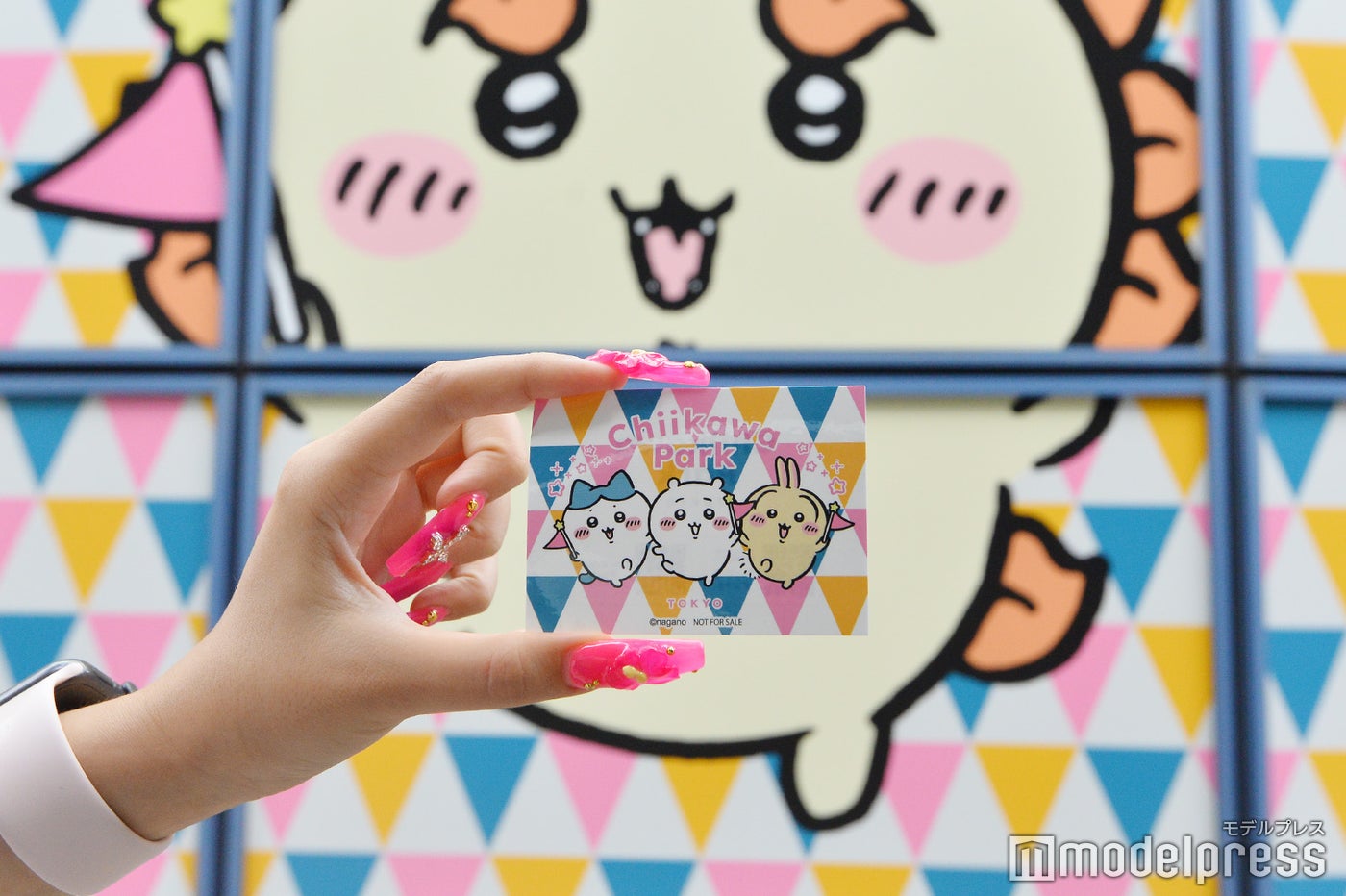 ちいかわパーク来場記念ステッカー（C）モデルプレス