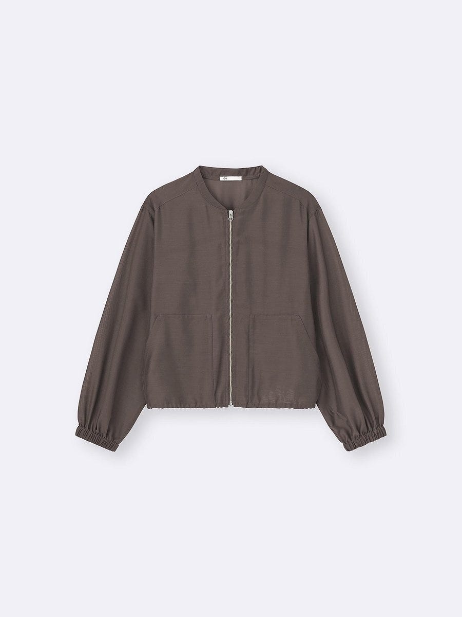 GUのシアーブルゾン