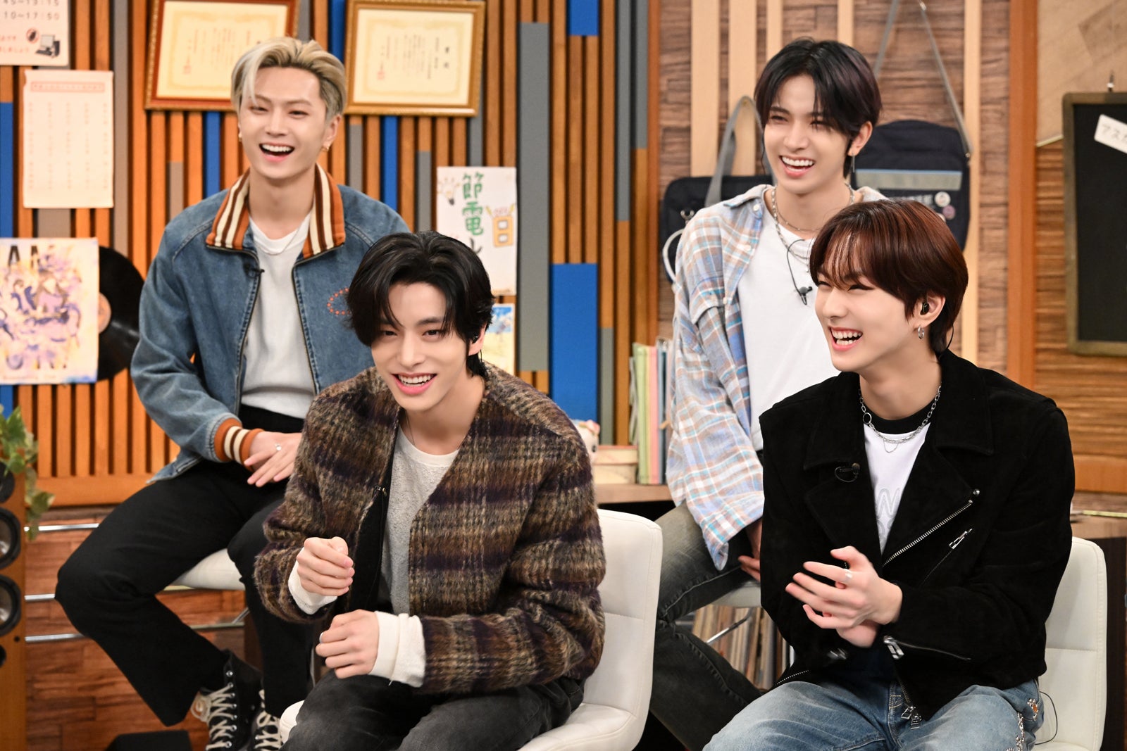 ENHYPEN／（左上から時計回りに）JAY、HEESEUNG、JUNGWON、JAKE（C）テレビ朝日