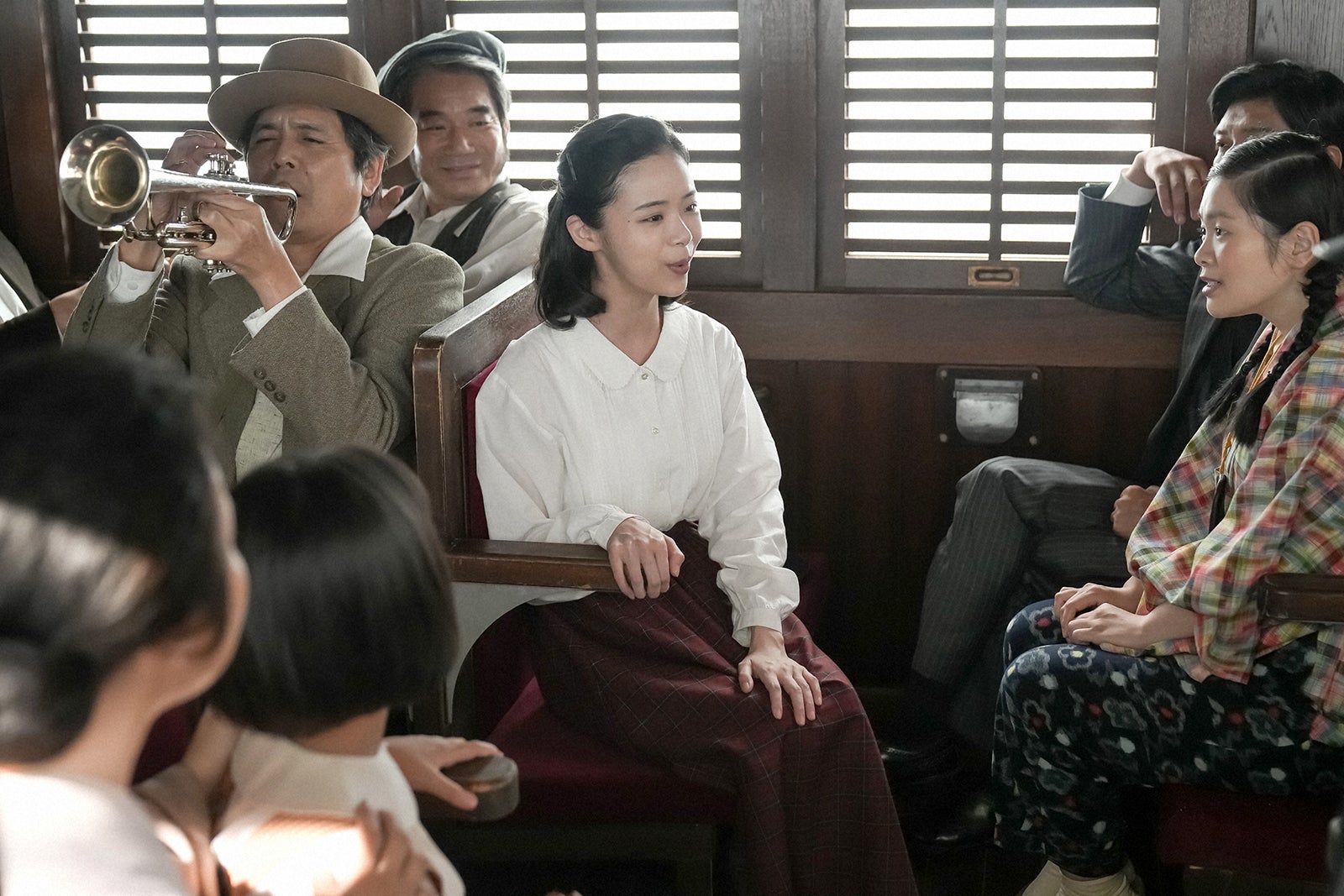 陰山泰、国木田かっぱ、趣里、富田望生「ブギウギ」第52話（C）NHK