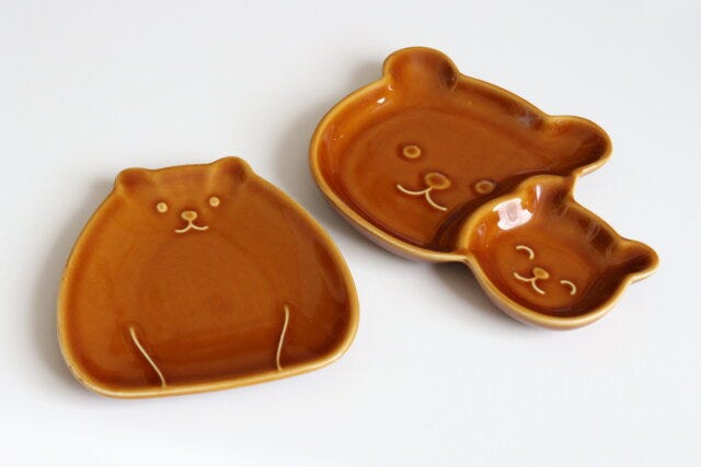 ダイカットくま　プレートS　仕切り皿