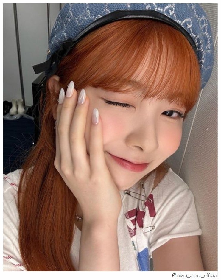 オレンジ髪イメチェンのNiziUミイヒ、ドアップショット公開で絶賛の声