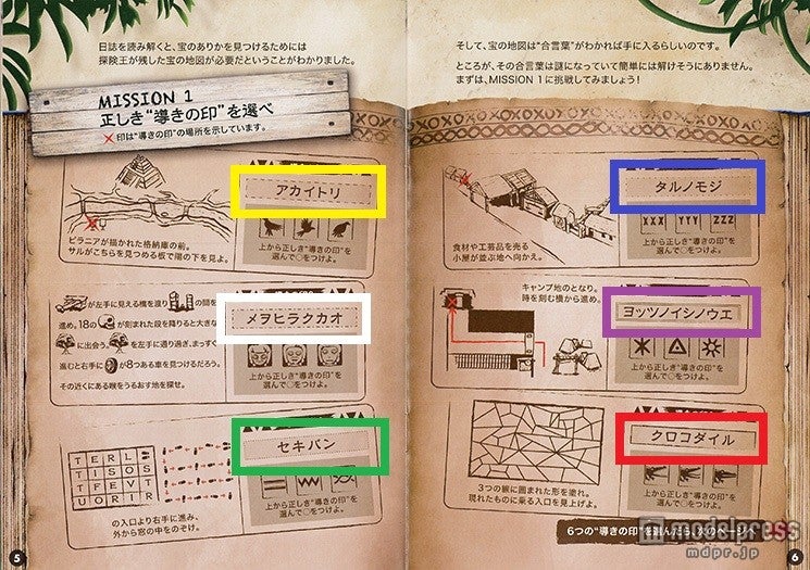 サイコロの枠とミッション1の単語を囲む枠が一致