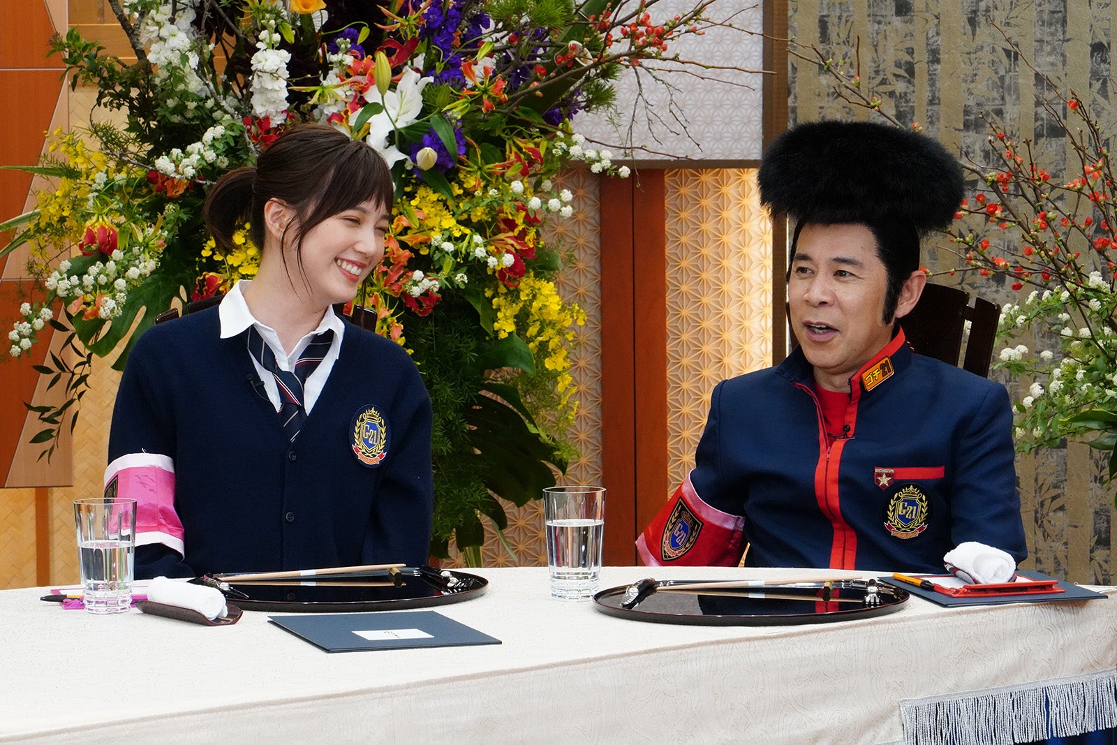 本田翼、岡村隆史（C）日本テレビ