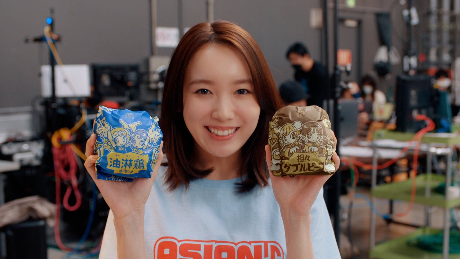 飯豊まりえ／新TVCMメイキングより（提供写真）