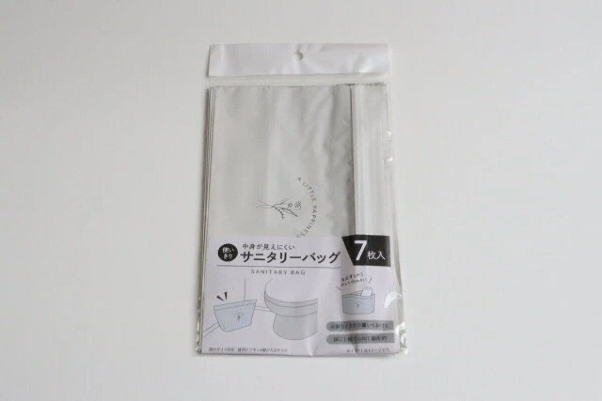 ダイソー　置き型サニタリーバッグ　7枚入　パッケージ