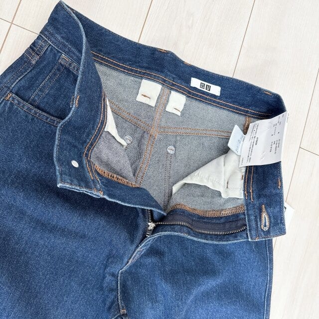 ユニクロユー　カーブジーンズ　着回し　ウエスト周り