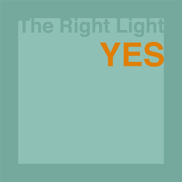 The Right Light「YES」ジャケット写真(提供写真)