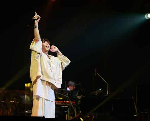 NEWS増田貴久、初ソロコンで観客とテゴマス楽曲ハーモニー奏でる アカペラ・DJ…MCなしで多彩に魅了【喜怒哀楽】