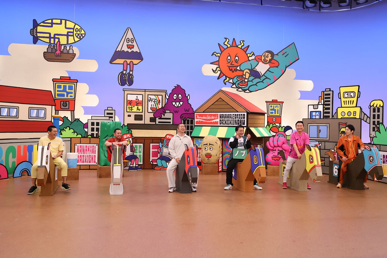 博多華丸、大悟、澤部佑、斉藤慎二、山内健司、濱家隆一（C）カンテレ