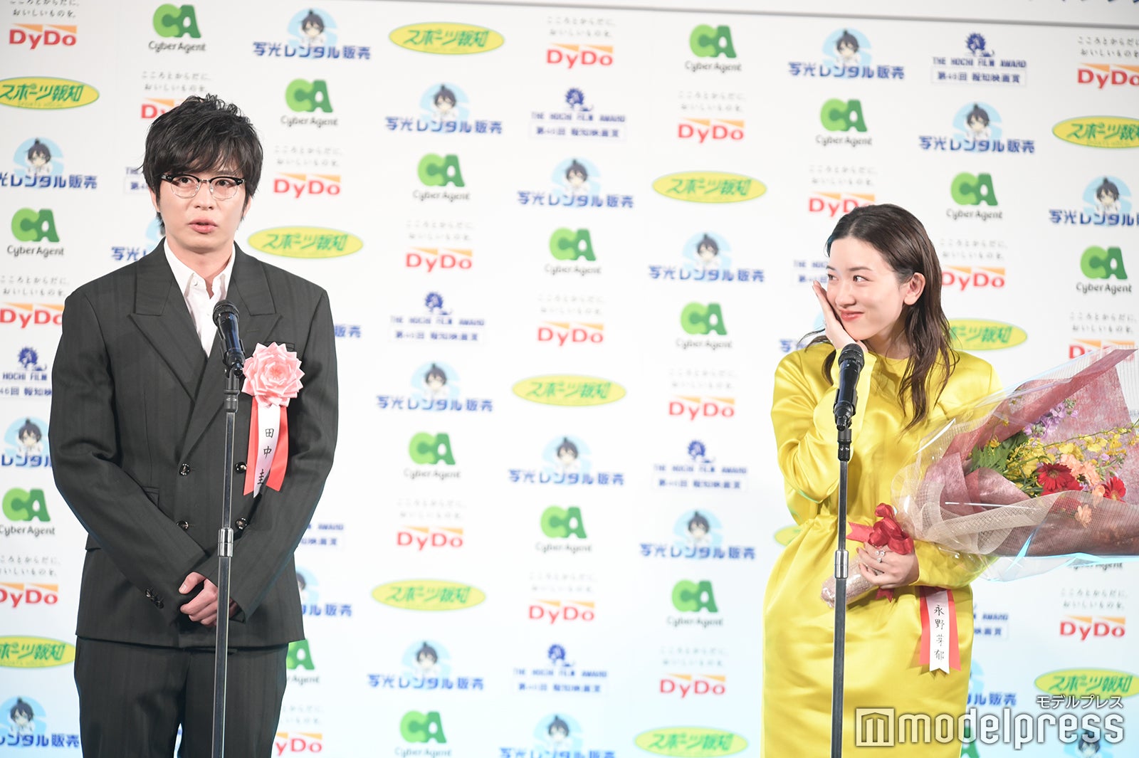 田中圭、永野芽郁（C）モデルプレス