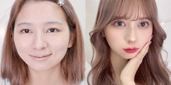 美容系YouTuber・nanakoななこ、すっぴん&メイク後の比較に「土台から完成してる」「努力の結晶」とファン絶賛 - モデルプレス