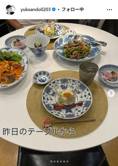 安藤優子Instagramより