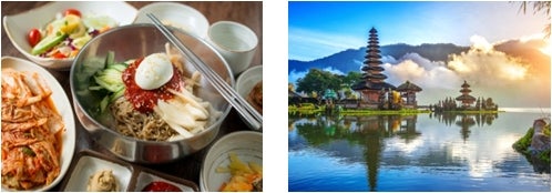 ソウル、バリ島／画像提供：AAE Japan