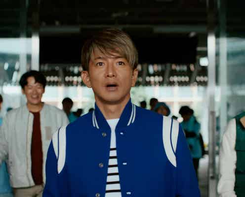 木村拓哉、サッカー聖地で熱狂の渦巻き起こす 約60人が呼応