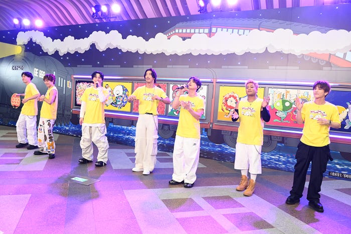 「三代目・岩田剛典が挑む 生アート制作 一流画家の作品をオークション」(C)日本テレビ