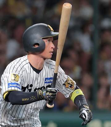 阪神 先制時に珍しいシーン 近本の中前の打球で一塁走者・才木が二塁封殺→記録は「センターゴロ」