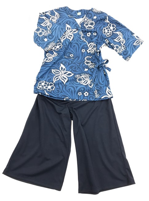 館内着（青）／画像提供：竹中工務店