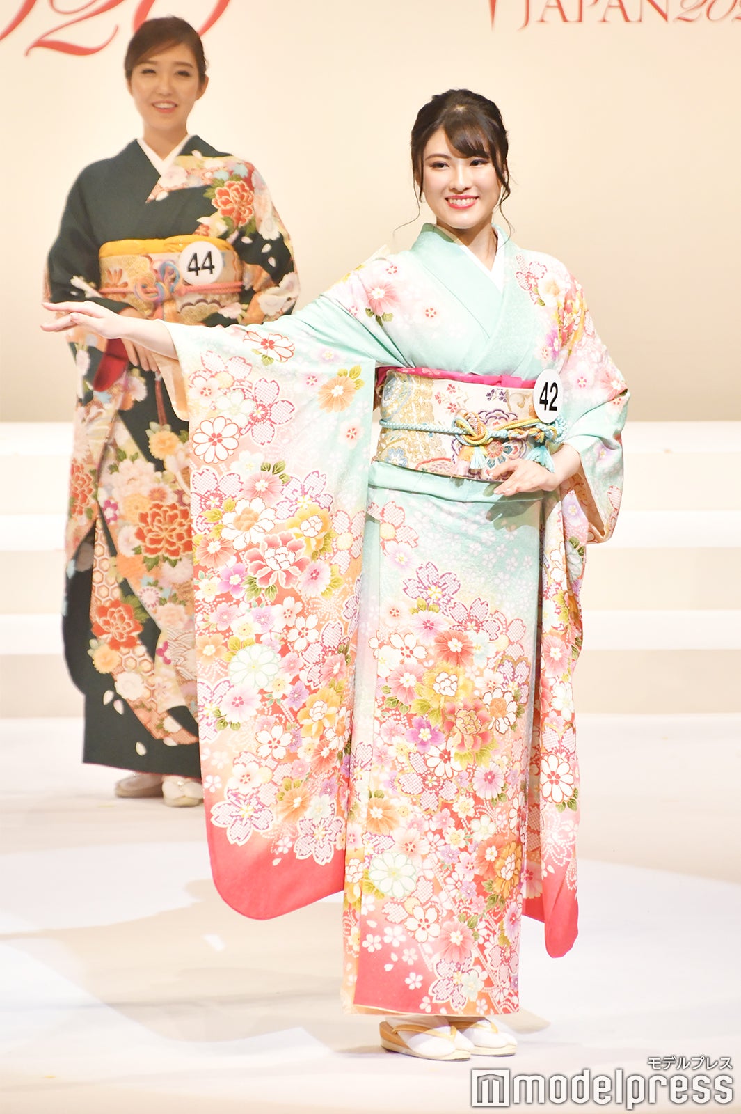 着物審査の様子／「2020ミス・インターナショナル日本代表選出大会」（C）モデルプレス