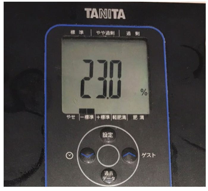 熊田曜子が公開した現在の体重/熊田曜子オフィシャルブログより