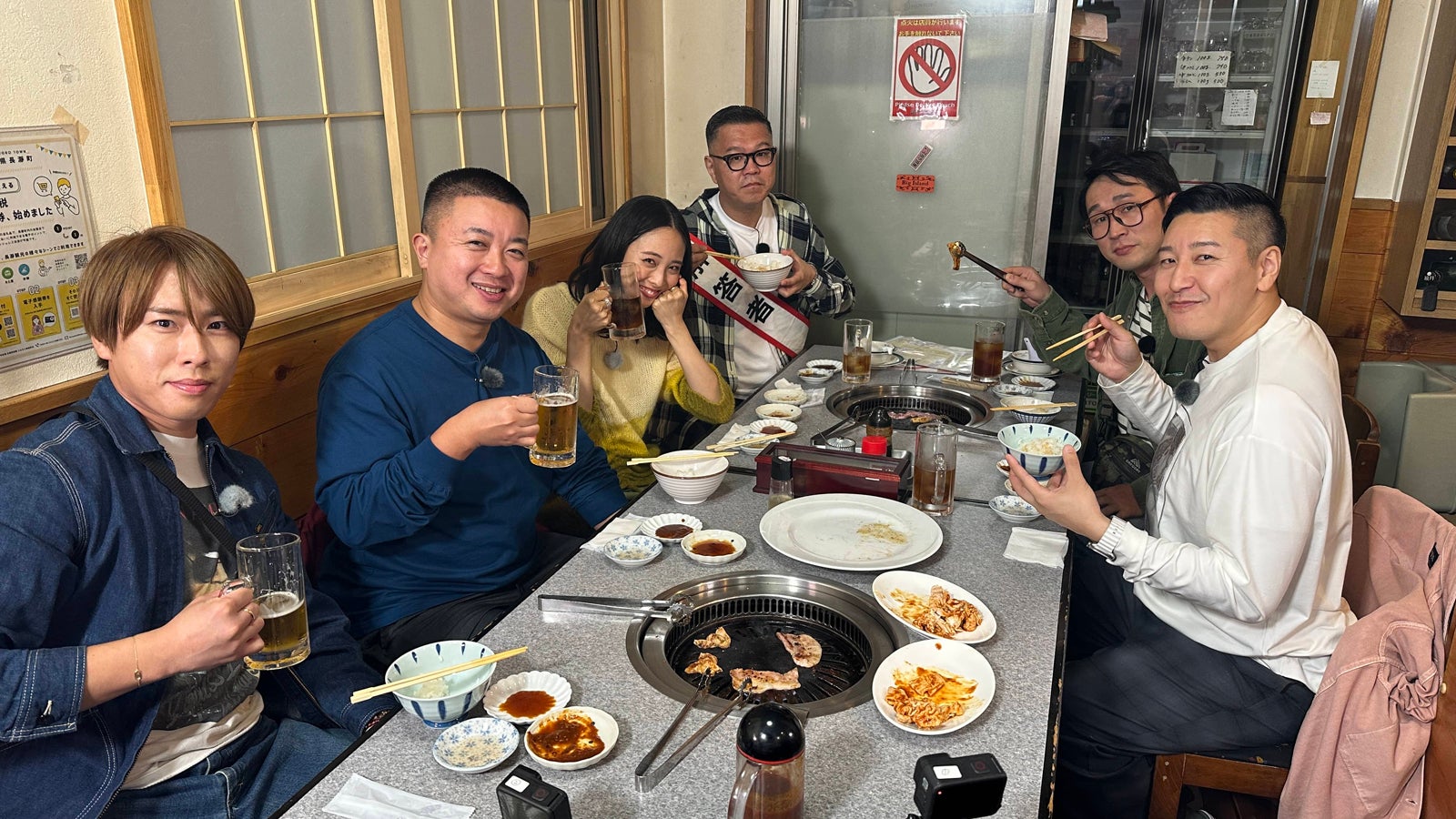 宮舘涼太、松尾駿、大友花恋、長谷川忍、じろう、長田庄平（C）テレビ東京