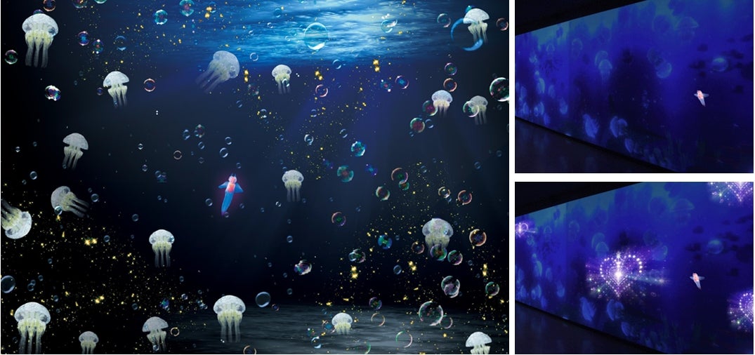 月とクラゲとクリオネのいやし／画像提供：株式会社 横浜八景島