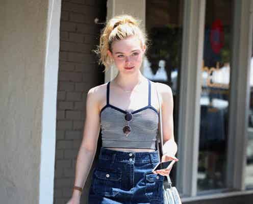 エル・ファニング、天使のようなスッピンをパパラッチされる