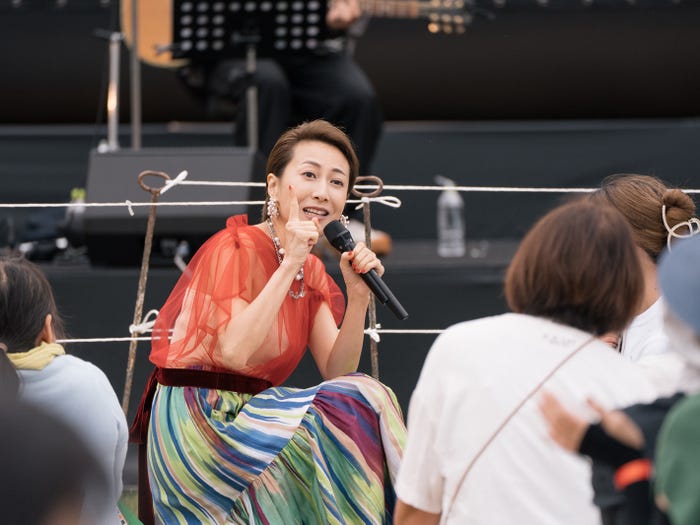 一青窈「cinema bird in 熊本小国 2023」の様子(提供写真)