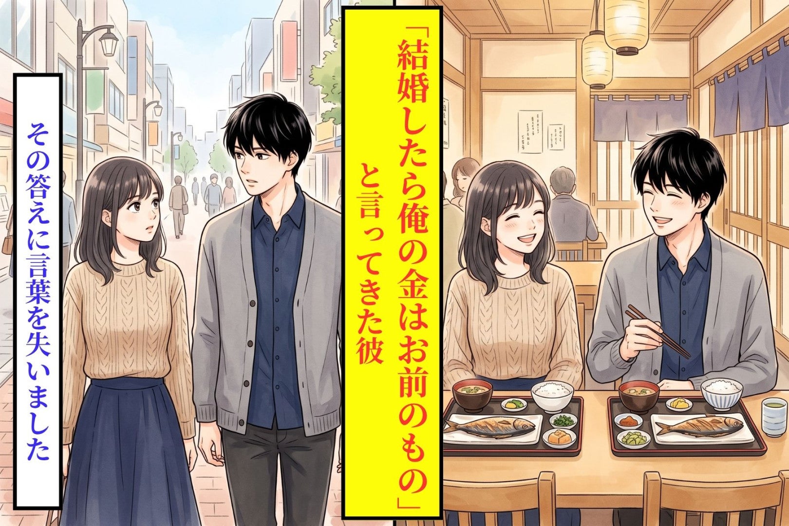 「結婚したら俺の金はお前のもの」と言った彼→「じゃあ私のお金は？」への答えに言葉を失いました