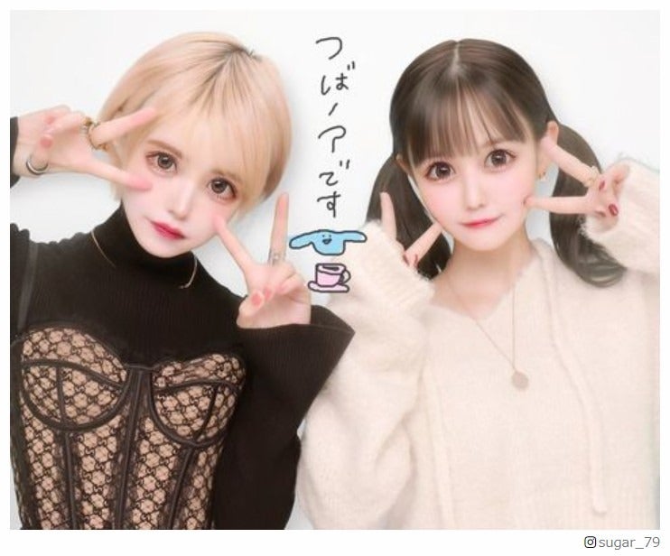 益若つばさ＆佐藤ノア、プリクラ公開「令和のギャルおじさん」“つばノア”に「最強にかわいい」の声