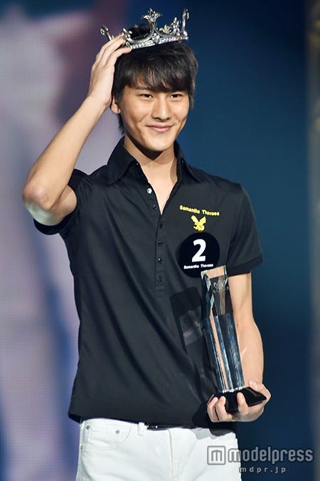 「サマンサタバサ・メンズモデルオーディション2015」のグランプリ(KING of KINGZ)を受賞した鎌田直利さん