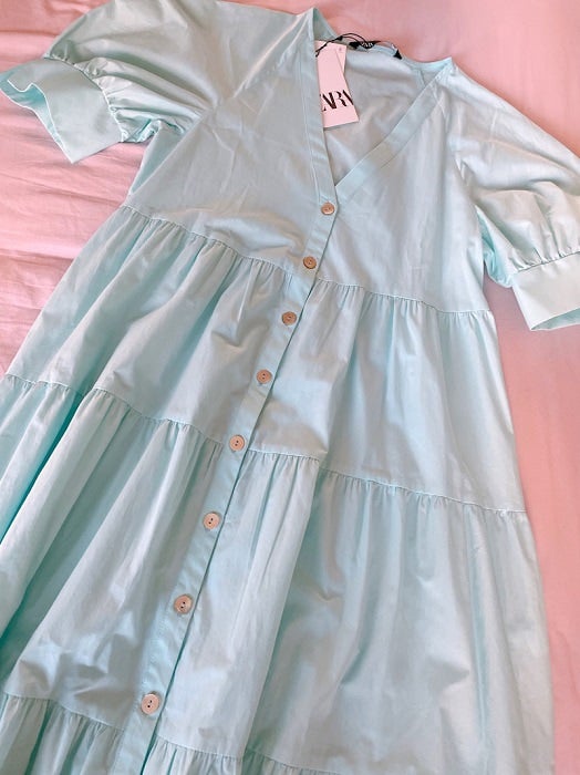 渡辺美奈代 夫が一目惚れした Zara のワンピを紹介 可愛いですよね モデルプレス 渡辺美奈代 夫が一目惚れした Zara のワンピを紹介 可愛いですよね モデルプレス
