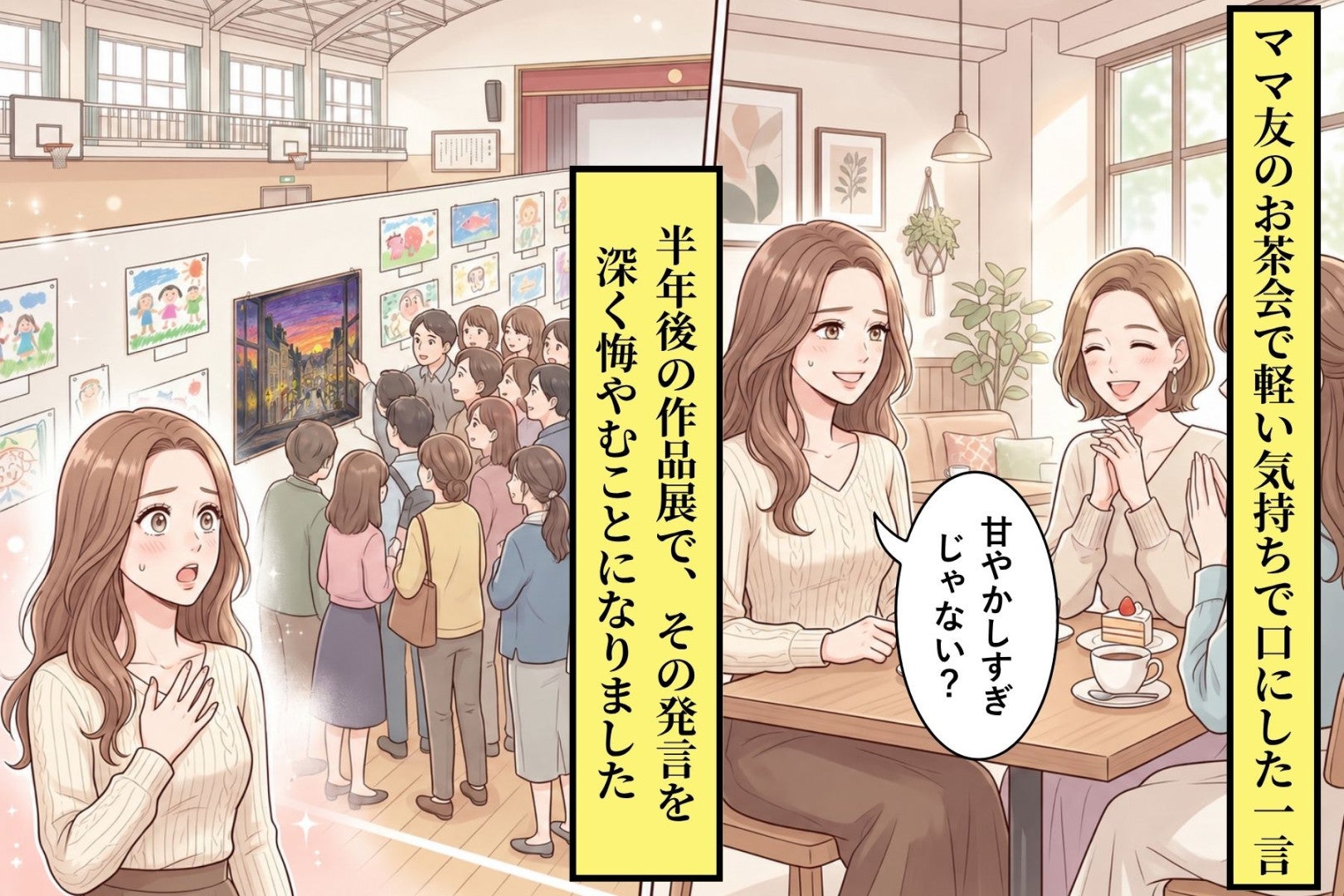 「不登校の子を甘やかしすぎ」と批判する保護者→その子の作品展で全員が言葉を失った