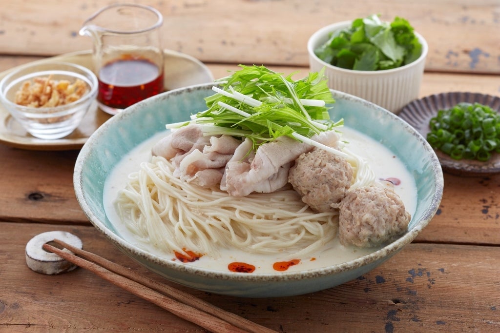 濃厚！鶏だし豆乳そうめん／画像提供：日本アクセス