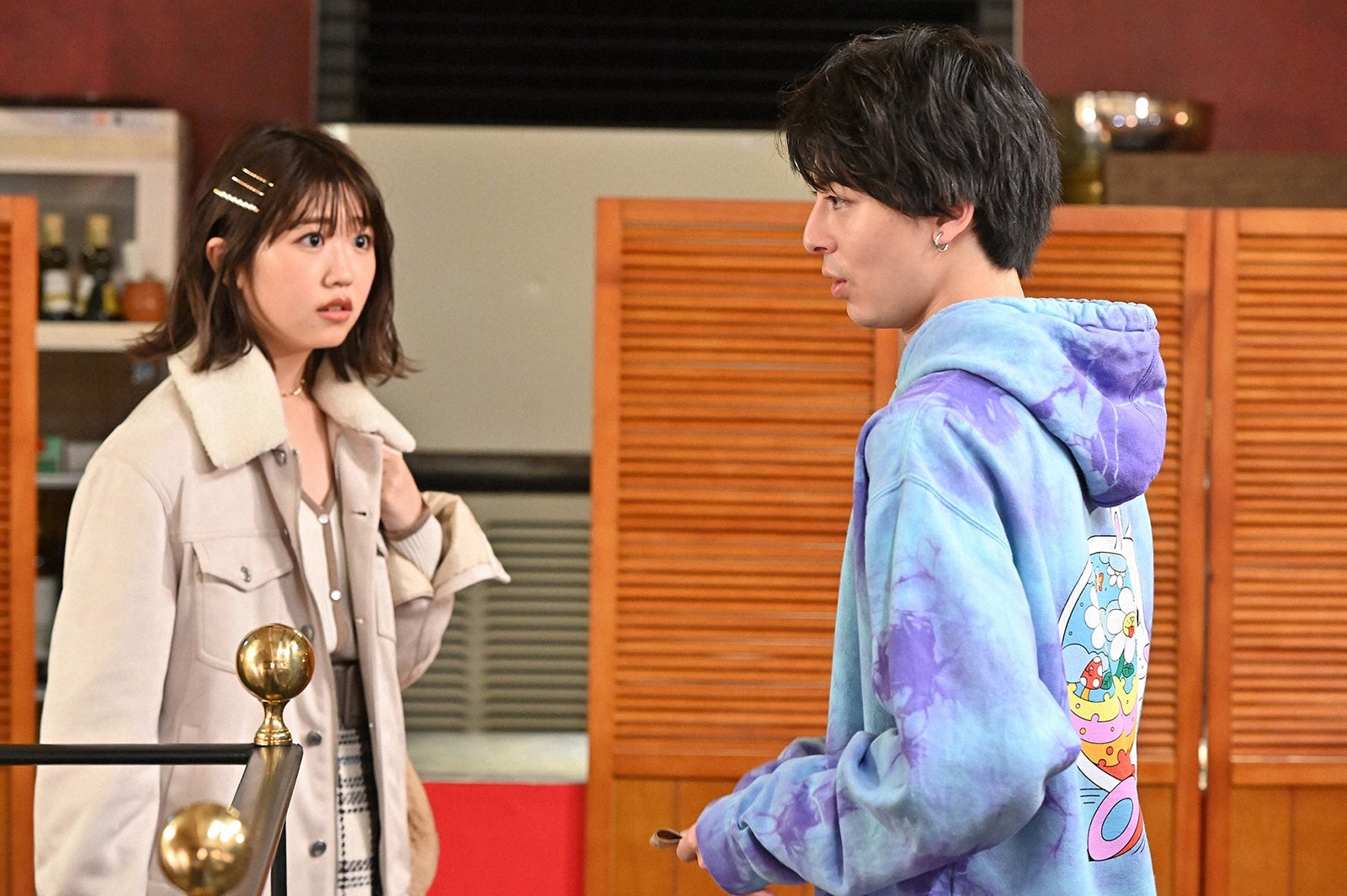 碓井玲菜、高杉真宙／「婚姻届に判を捺しただけですが」第8話より（C）TBS