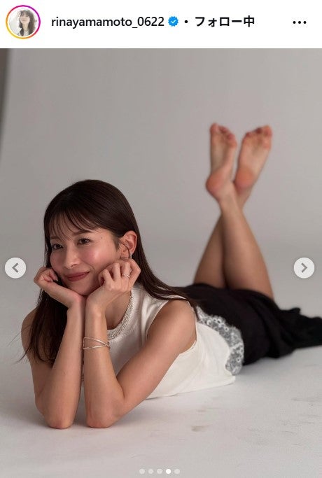 山本里菜アナ公式Instagramより