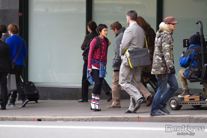 蒼井優／新CM「check」篇メイキングショット