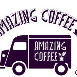 コーヒーショップ「AMAZING COFFEE」ロゴ（画像提供：所属事務所）