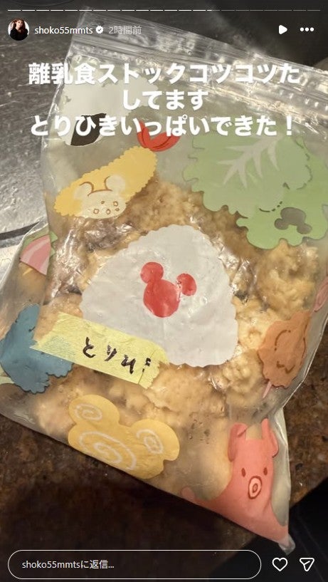 中川翔子Instagramストーリーズより
