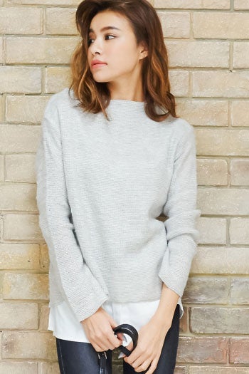 ニットレイヤード風トップス「Re:EDIT by GALSTAR」2,998円（税込）／画像提供：Re:EDIT by GALSTAR