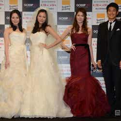 (左から)久保田麻佑、松尾幸実、中村恵理子、鈴木貴之