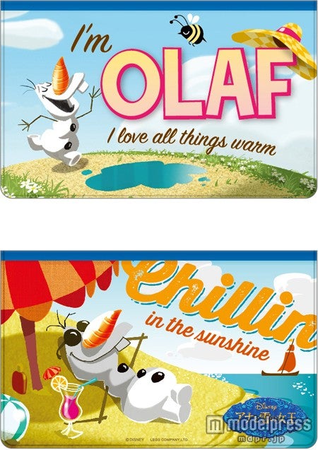 通帳ケースB（人気キャラクター オラフの楽しいデザインの通帳ケース）／（C）Disney