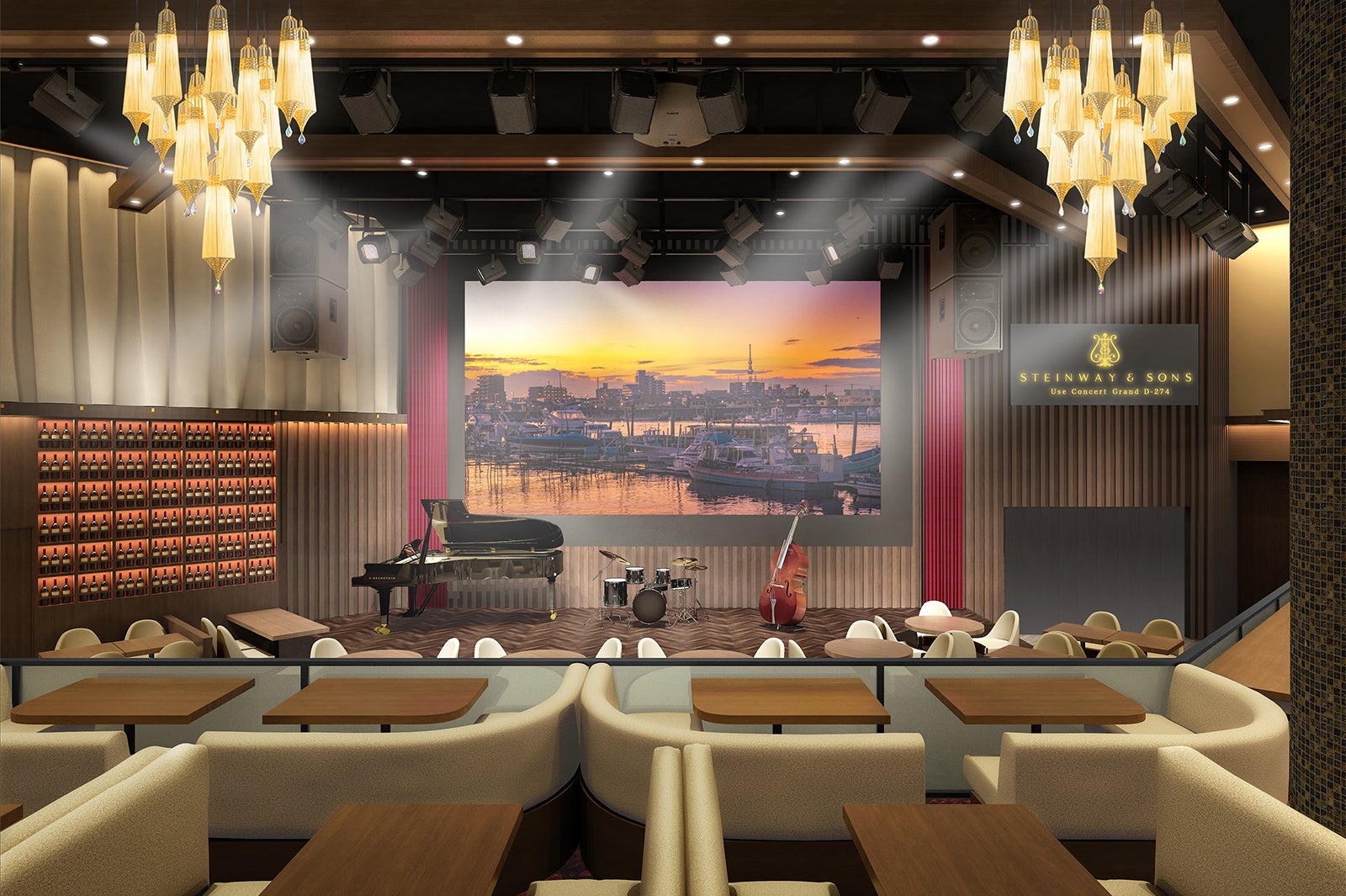 生演奏を聴けるステージ／画像提供：俺の株式会社