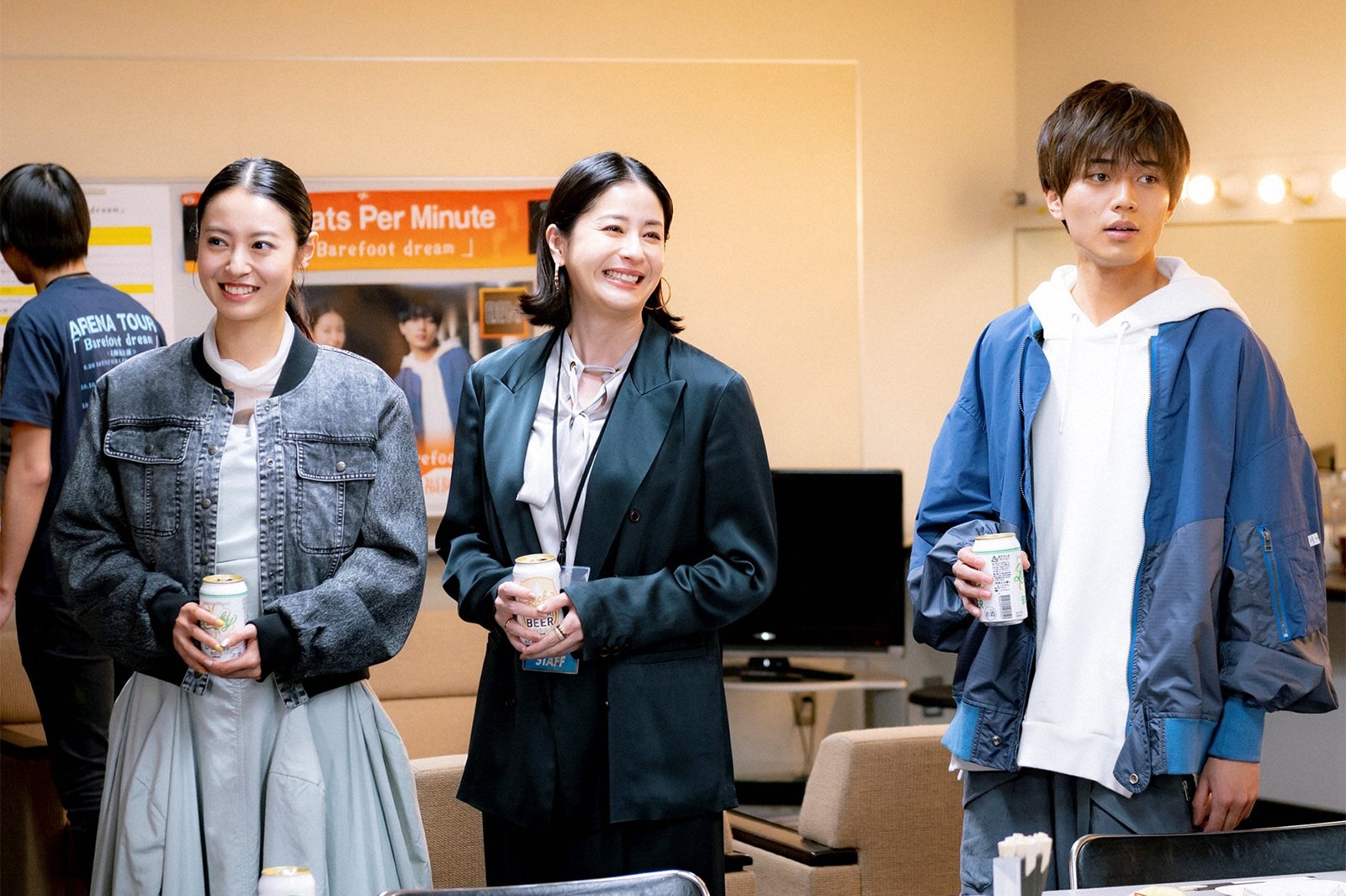 田辺桃子、松本若菜、永瀬廉／「夕暮れに、手をつなぐ」最終話より（C）TBS